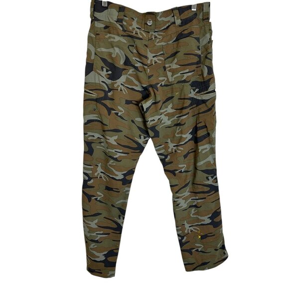 Wrangler Camo Utility Pants 36x30 Distressed Gorpcore Hunting Streetwear Rocker - Picture 2 of 9